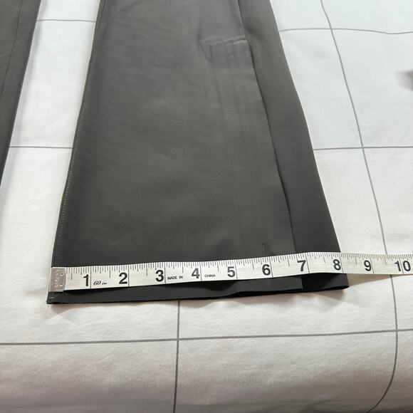 Athleta Pants Womens 2 Arbor Olive Green Stellar Flare Trouser Zip Ankle Commute - Picture 14 of 14